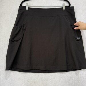 Arc'teryx Skirt Womens Large Black Stretch Performance Pockets Athletic Hiking